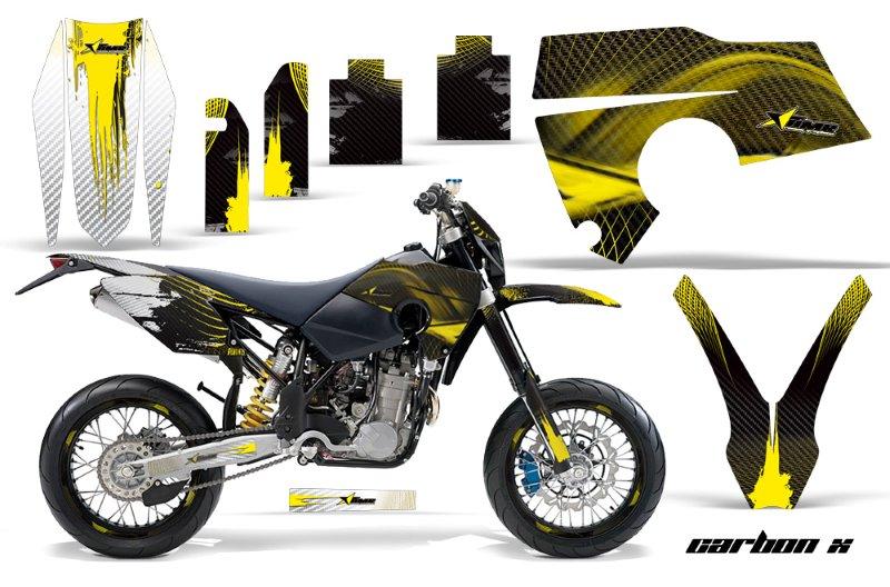 Husaberg FE FS 06-08 Graphics Kit CarbonX Y NPs